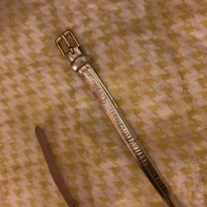 Gold Skinny J.Crew Leather belt